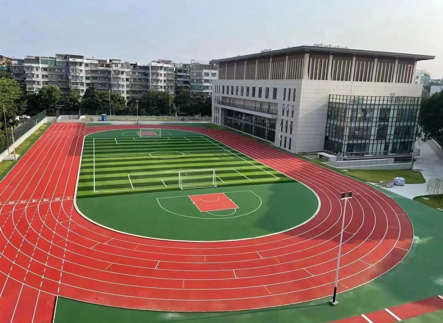 萍乡市橡胶跑道塑胶篮球场 - 厂家